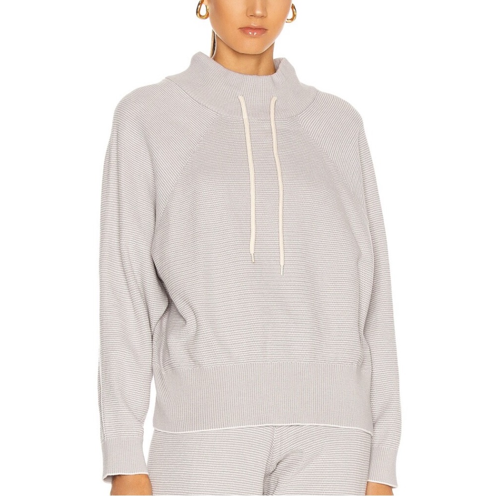 Aritzia Varley Light Gray Cowl Neck Sweater